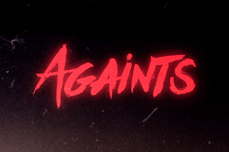 againts bold font