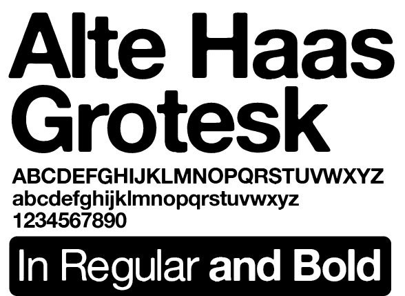 alte haas grotesk bold font