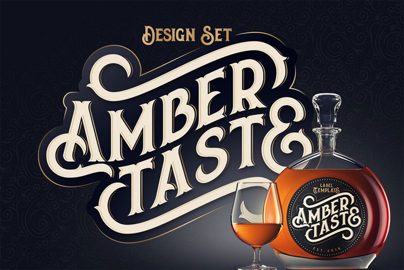 amber taste bold font