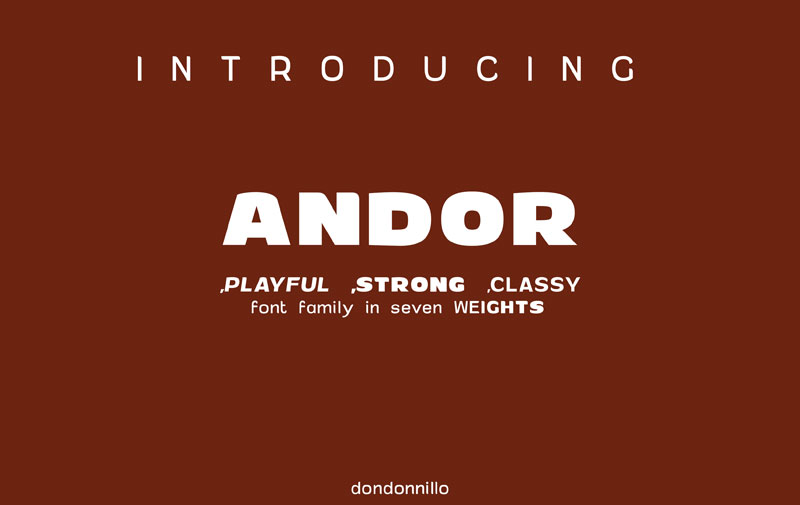 andor bold font