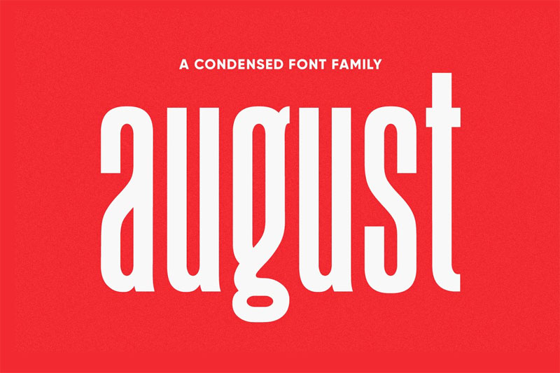 august typeface bold font