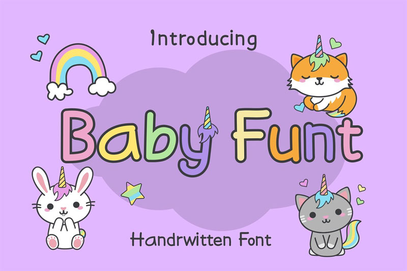 baby funt kindergarten font