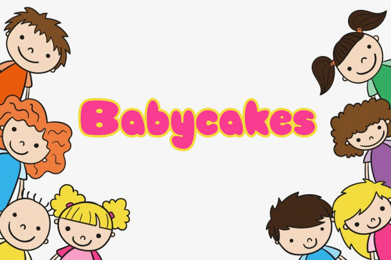 babycakes kindergarten font