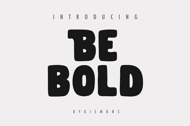 be bold typeface bold font