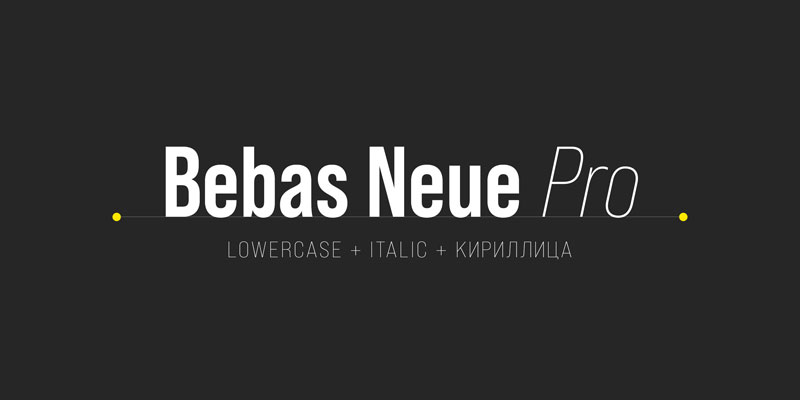 bebas neue bold font