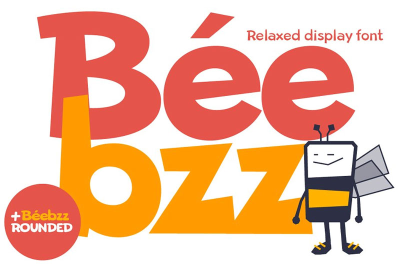 beebzz. child kid fun kindergarten font