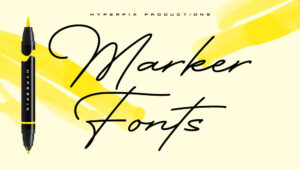 Best Free and Premium Marker Fonts
