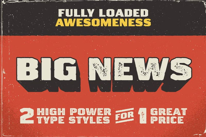 big news bold font