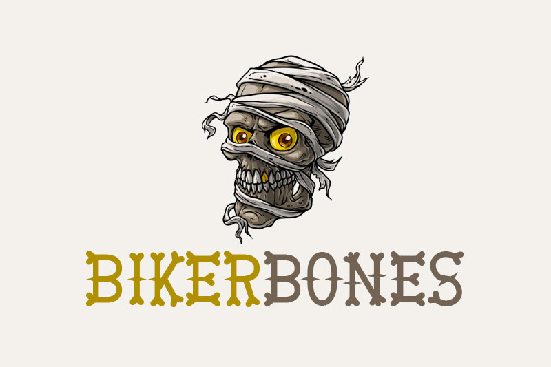 bikerbones skeleton font