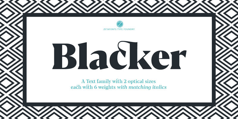 blacker bold font