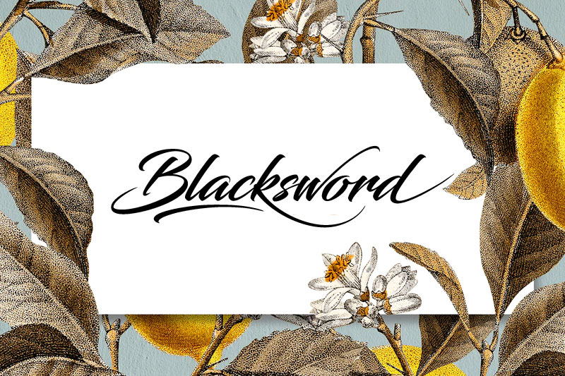 blacksword thank you font