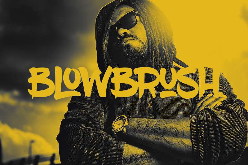 blowbrush bold font