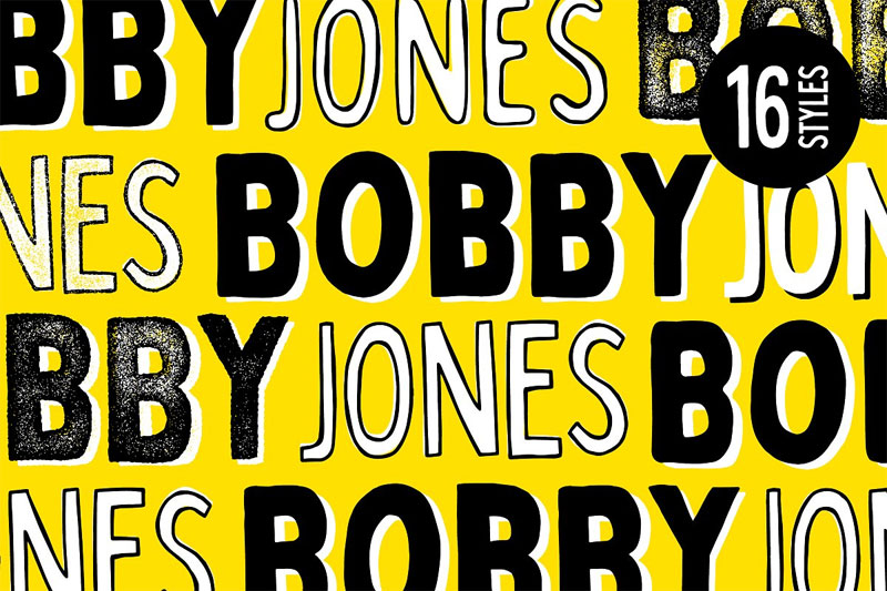 bobby jones bold font