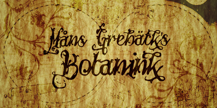 botanink wood font