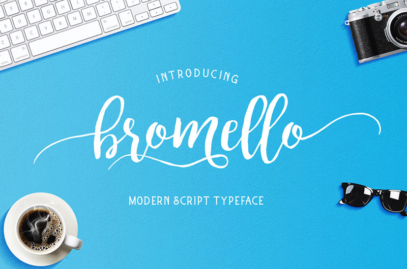 bromello thank you font