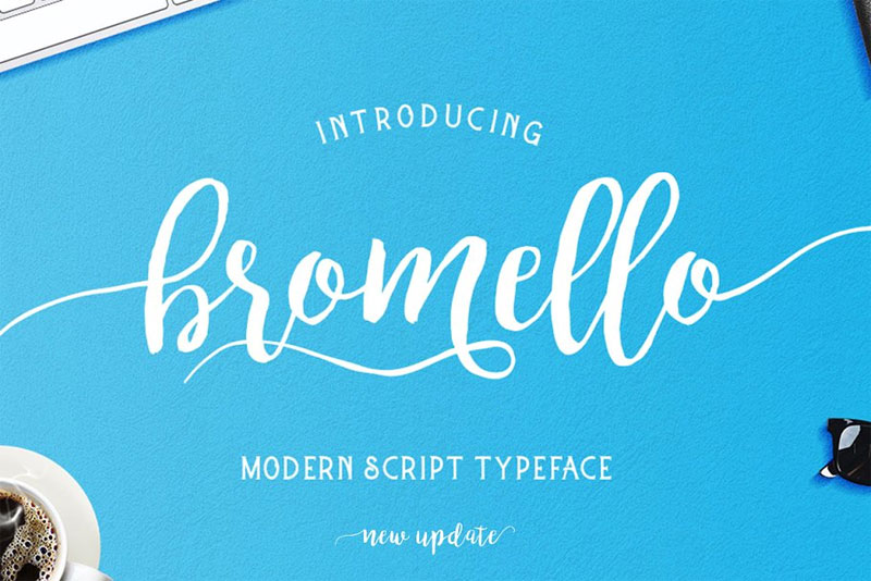 bromello typeface marker font