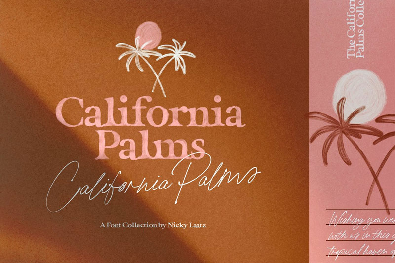 california palms marker font