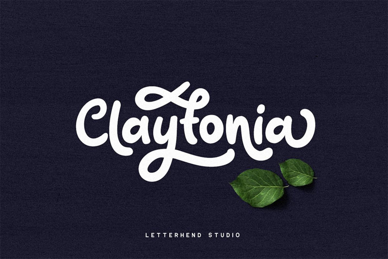 claytonia bold script bold font