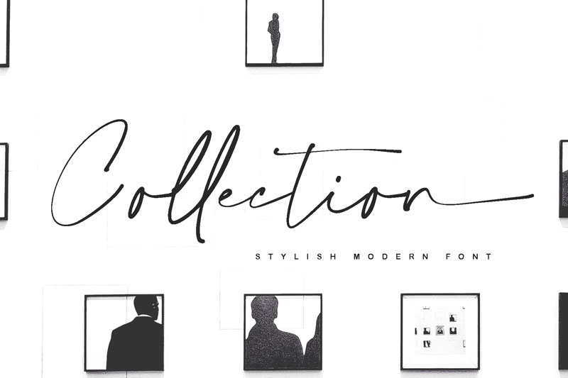 collection thank you font