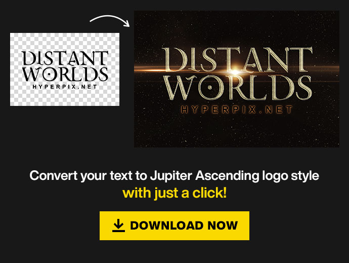 convert text to Jupiter Ascending logo style