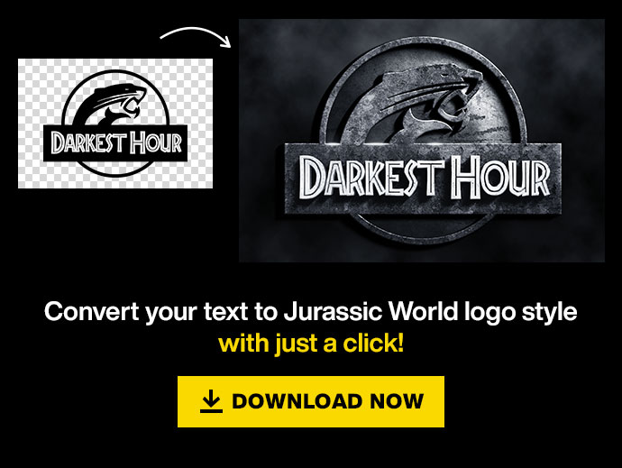 Convert Text to Jurassic World Logo Style