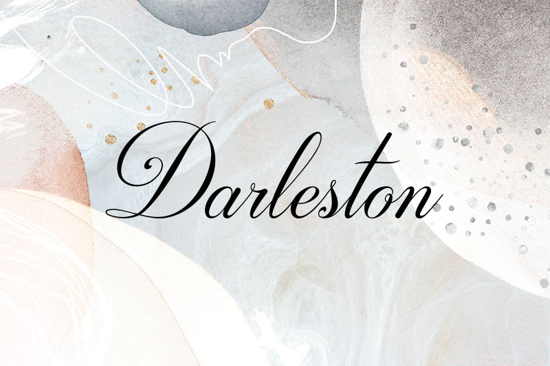 darleston thank you font
