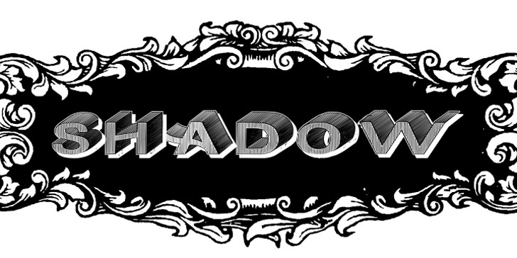 dasriese shadow wood font