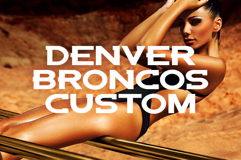 denver broncos custom bold font