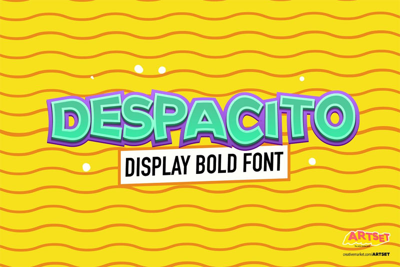 despacito display bold bold font