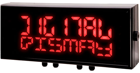 digital dismay digital clock font
