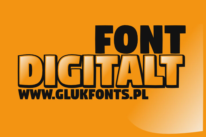 digitalt bold font