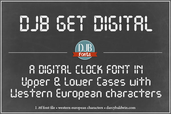 djb get digital digital clock font