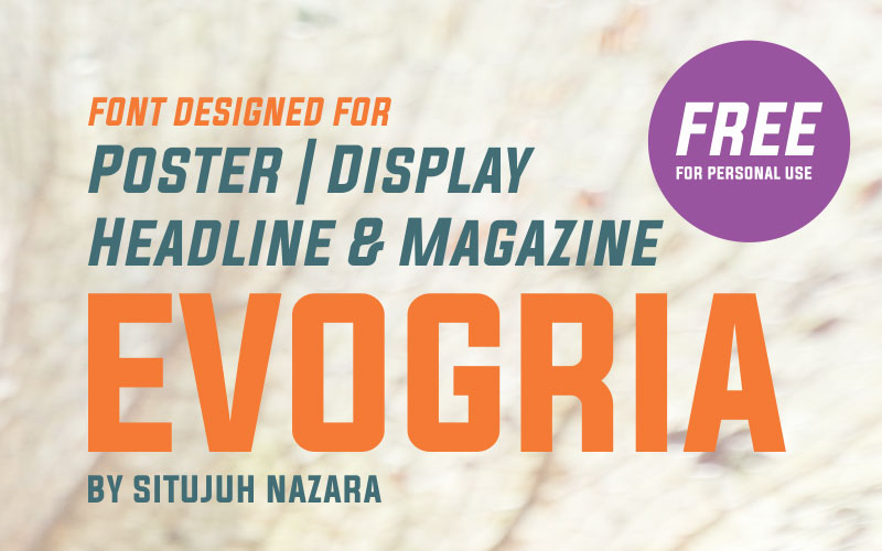 evogria bold font