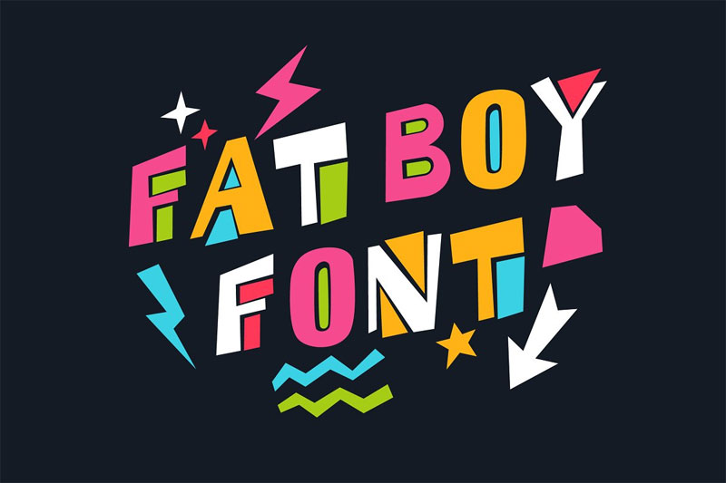 fat boy kindergarten font