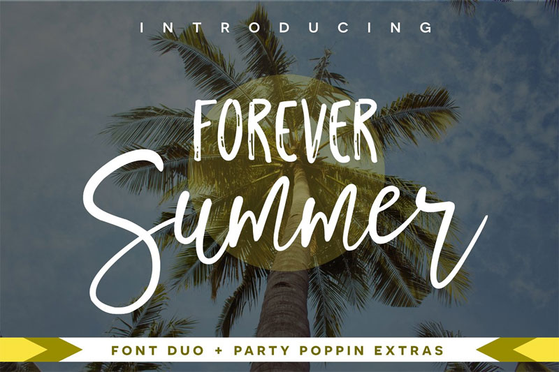 forever summer + extras marker font
