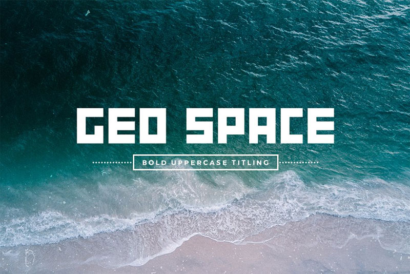 geo space bold font