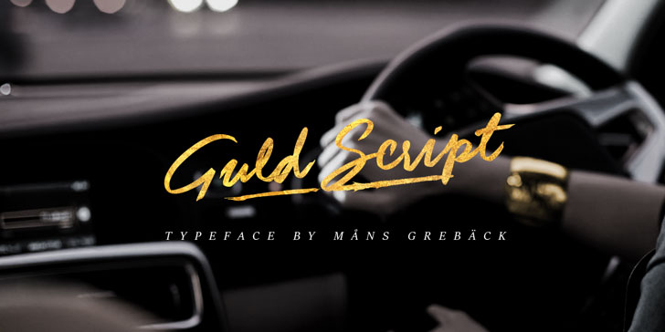 guld script personal use only marker font