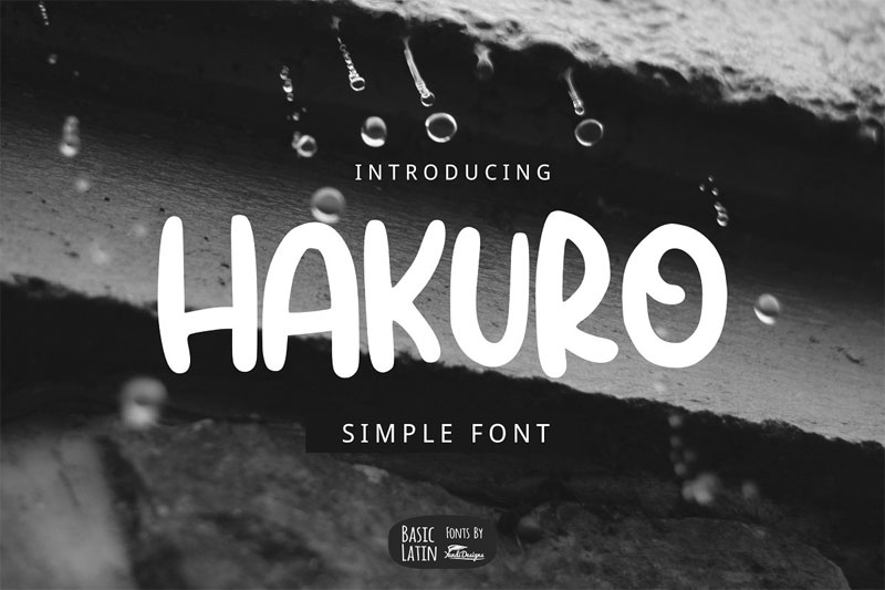 hakuro marker marker font