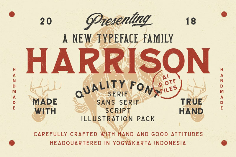 harrison bold font