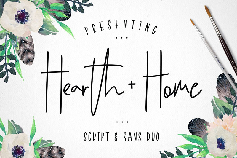 hearth & home marker font