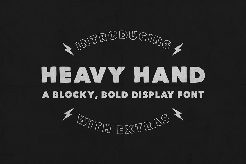heavy hand a bold bold font