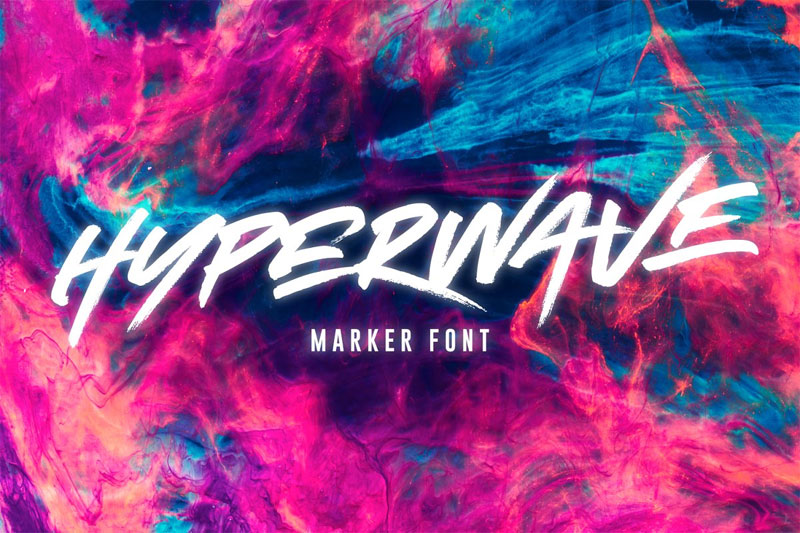 hyperwave marker marker font