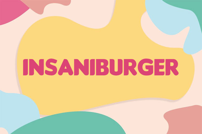 insaniburger bold font