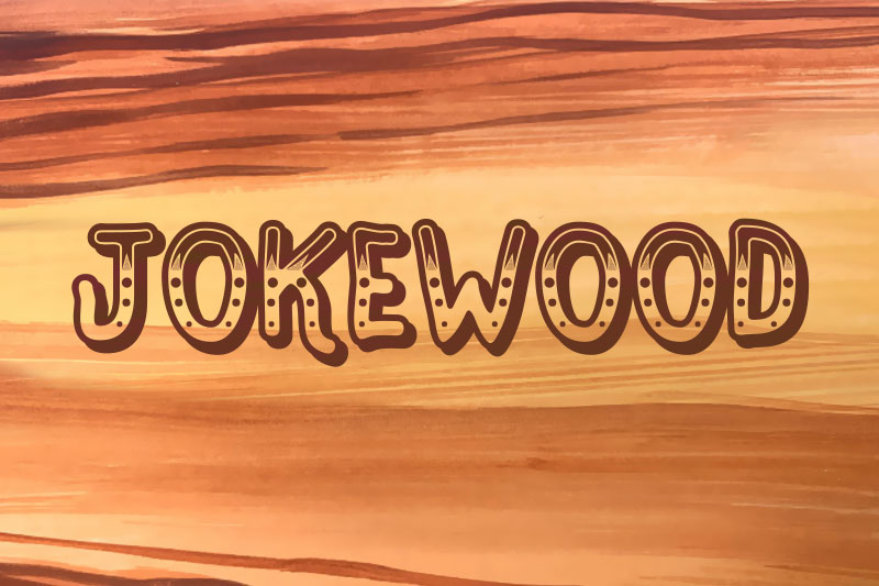 jokewood wood font