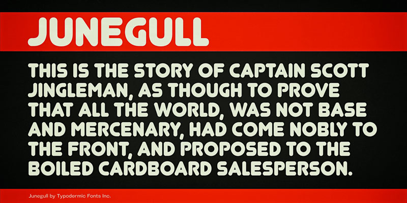 junegull bold font