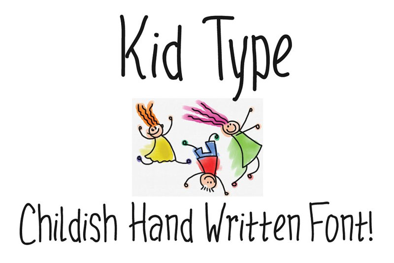 kid type kindergarten font