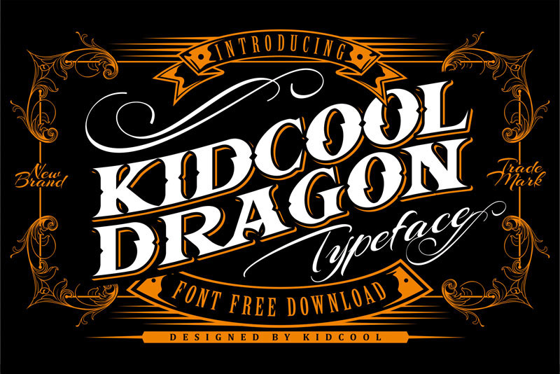 kidcool dragon bold font
