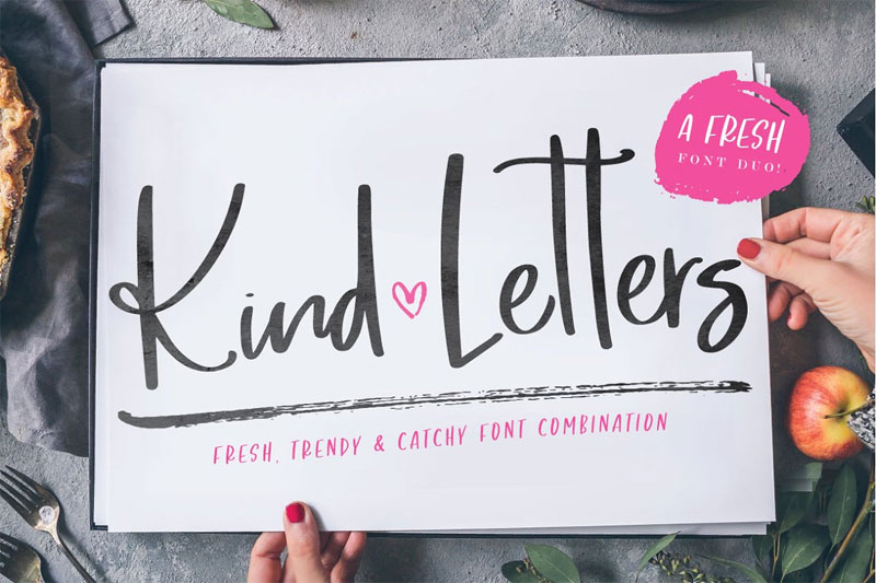 kind letters marker font
