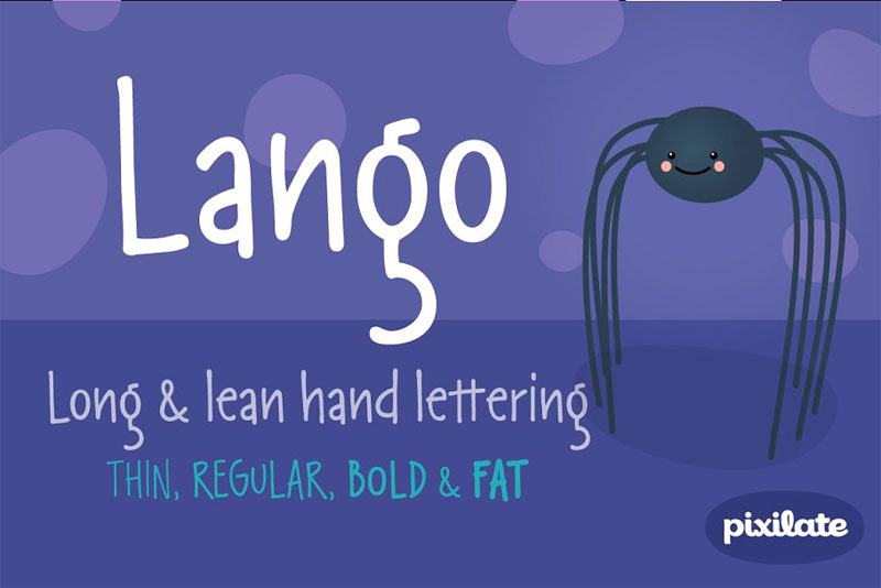 lango px family kindergarten font