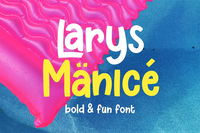 larys manice bold & fun kindergarten font